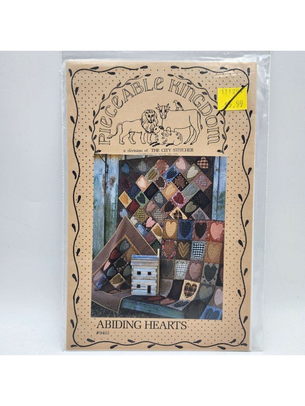 The City Stitcher Pieceable Kingdom Abiding Hearts Quilt Pattern 9402 1994